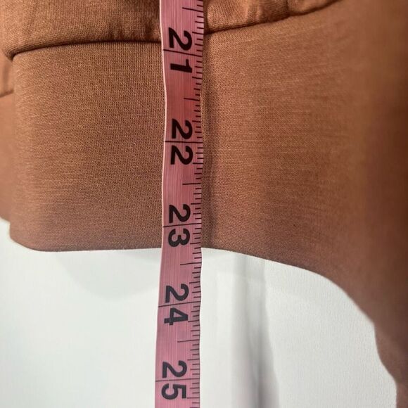 Brown Rust Pullover Funnel Neck Sweatshirt Butter Soft - Picture 8 of 8